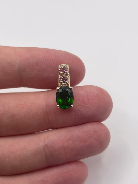 9ct gold tourmaline pendant