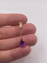 Load image into Gallery viewer, 9ct gold amethyst pendant
