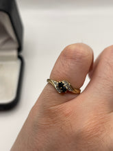 Load image into Gallery viewer, 9ct gold sapphire and diamond ring
