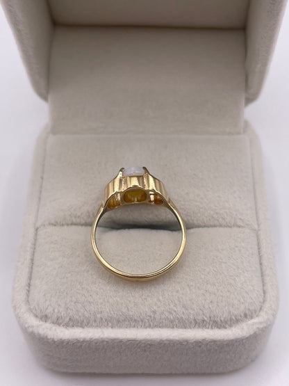 9ct gold opal ring