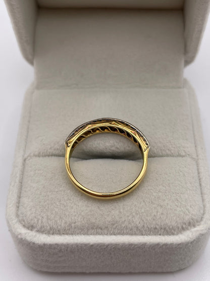 18ct gold platinum diamond ring