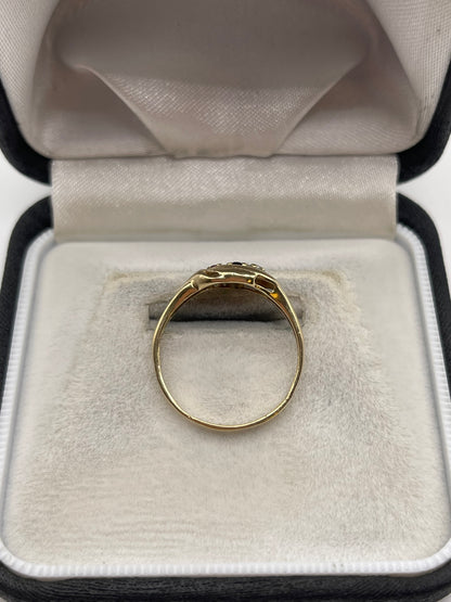 9ct gold multi gemstone ring
