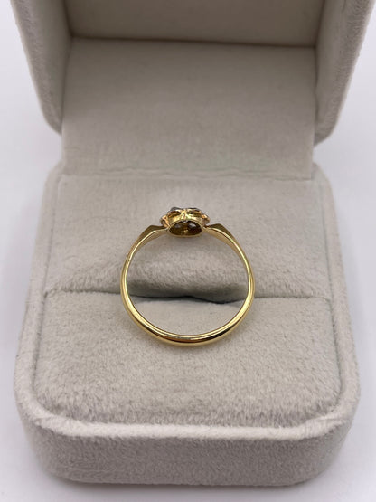 18ct gold diamond cluster ring