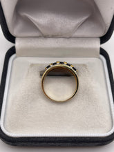 Load image into Gallery viewer, 9ct gold sapphire and diamond ring
