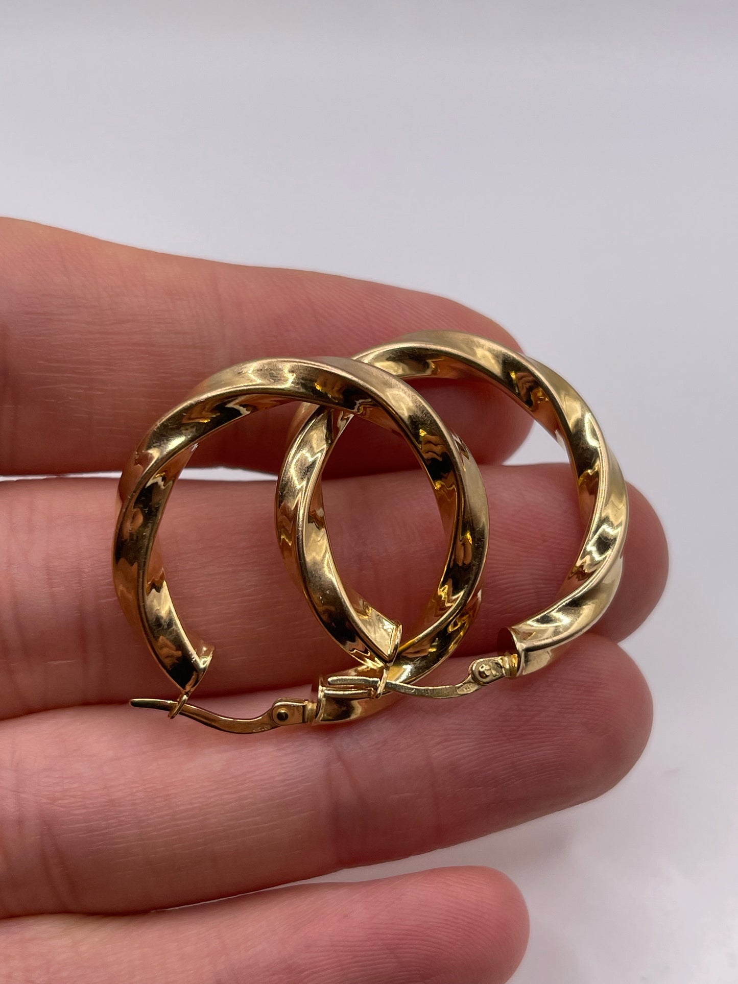 9ct gold Creole earrings