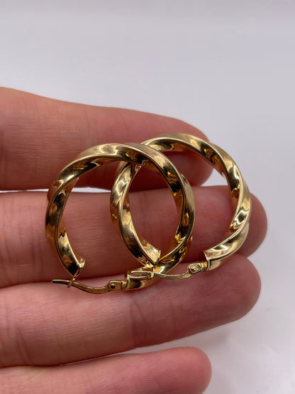 9ct gold Creole earrings
