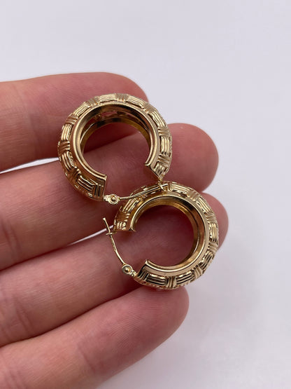 9ct gold Creole earrings