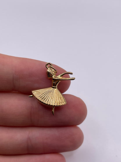 9ct gold dancer charm