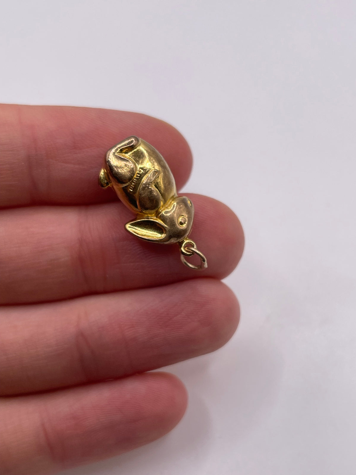 9ct gold bunny charm