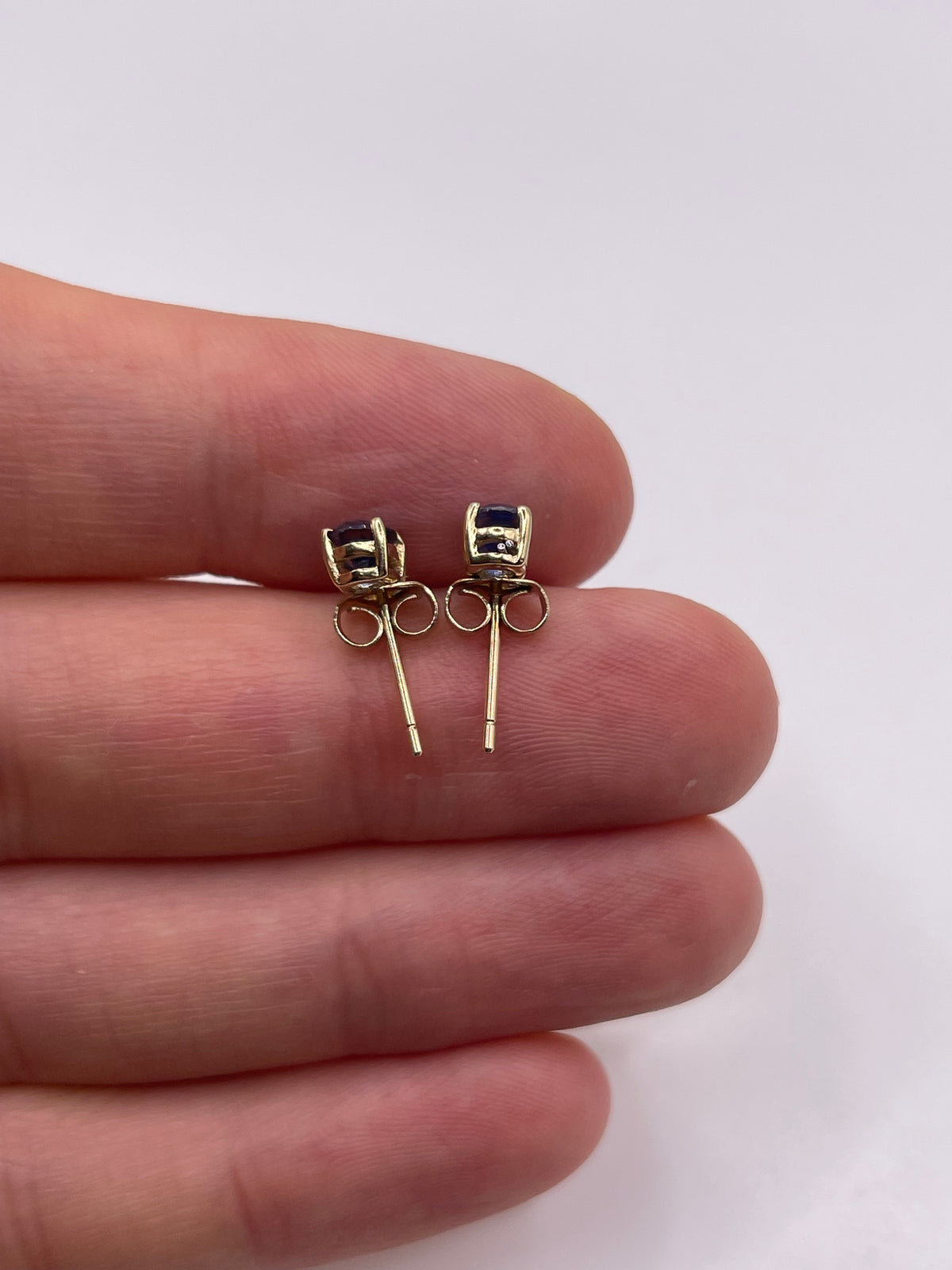 9ct gold kyanite earrings