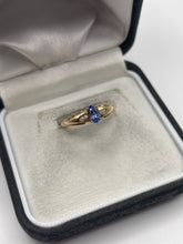 Load image into Gallery viewer, 9ct gold tanzanite and diamond ring
