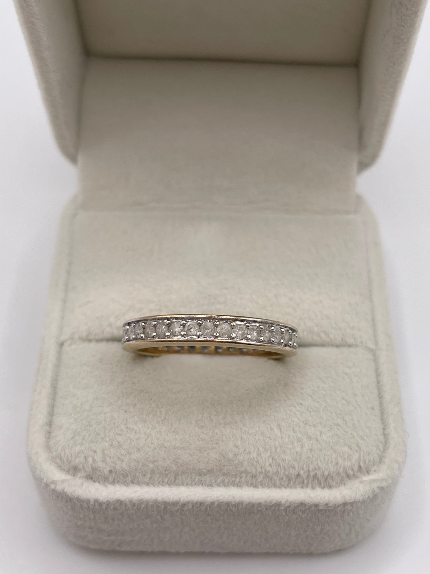 9ct gold diamond eternity ring