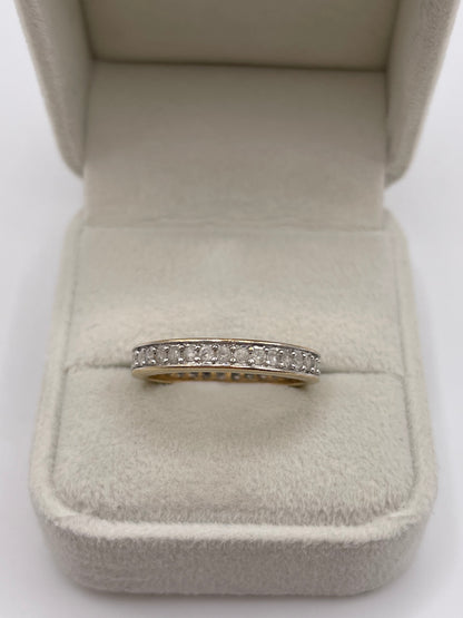 9ct gold diamond eternity ring