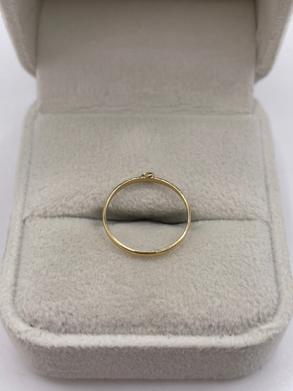 9ct gold buckle ring