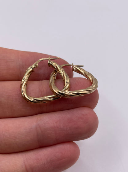 9ct gold Creole earrings