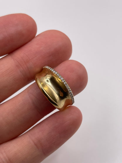 9ct gold diamond ring