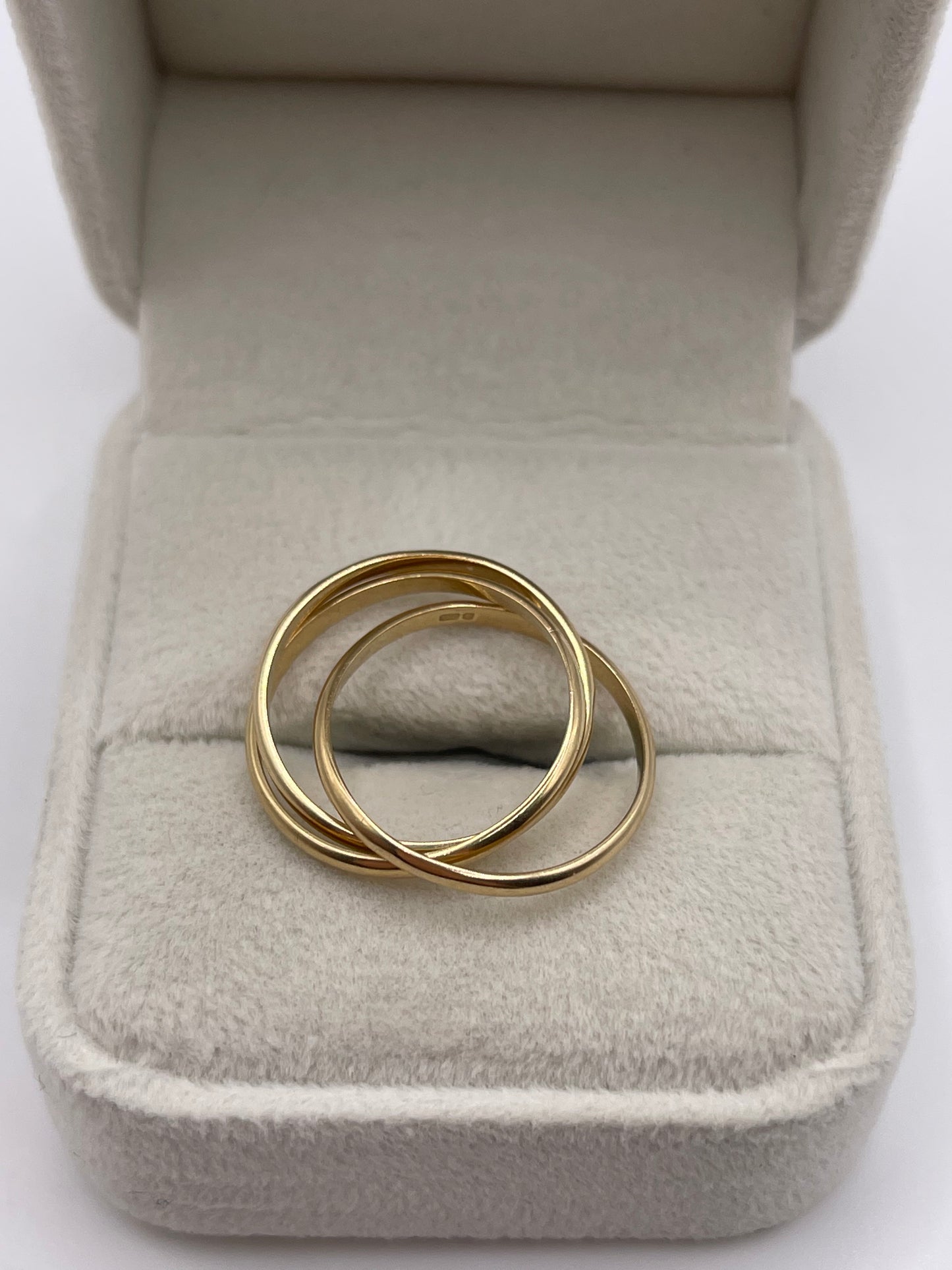 9ct gold tri band