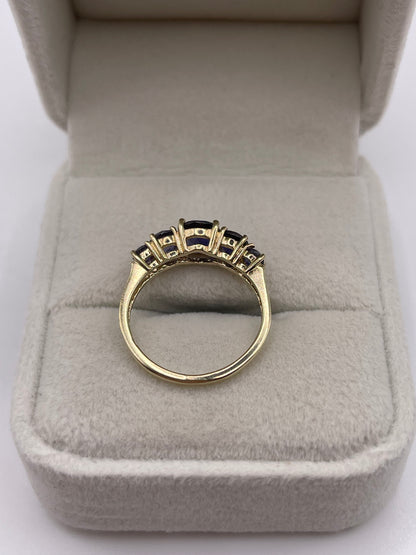 9ct gold iolite ring