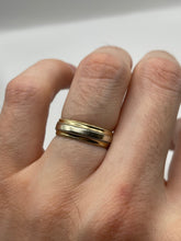 Load image into Gallery viewer, 9ct two tone gold band
