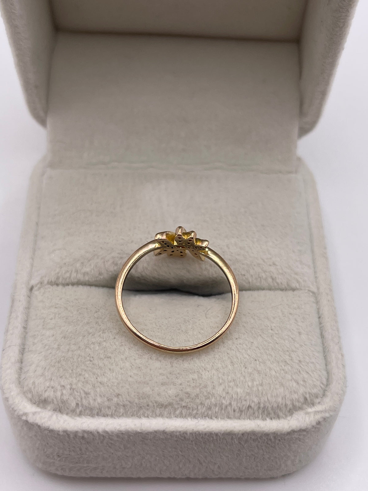 18ct rose gold diamond ring
