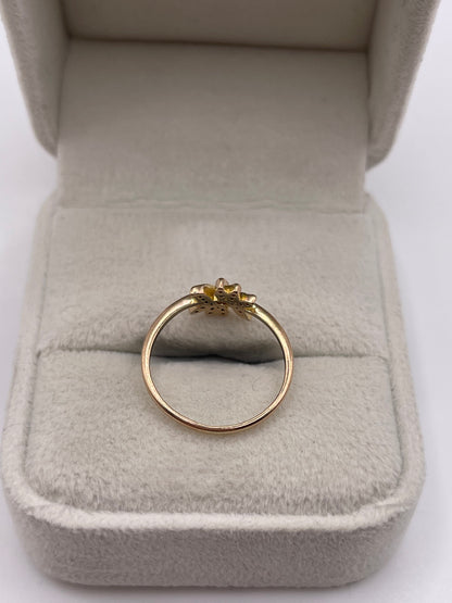 18ct rose gold diamond ring
