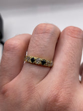 Load image into Gallery viewer, 18ct gold sapphire and diamond ring
