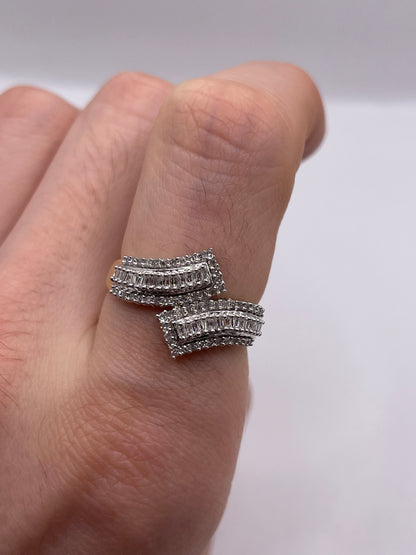9ct gold diamond cluster ring
