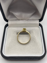 Load image into Gallery viewer, 9ct gold sphene and zircon ring
