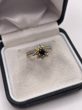 Load image into Gallery viewer, 9ct gold sapphire and diamond ring
