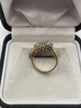 Load image into Gallery viewer, 9ct gold diamond cluster ring
