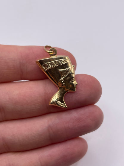 9ct gold queen Nefertiti charm