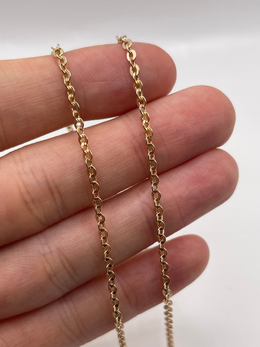 9ct rose gold chain 110