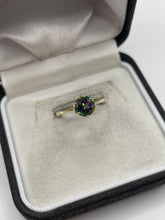 Load image into Gallery viewer, 9ct gold mystic topaz ring
