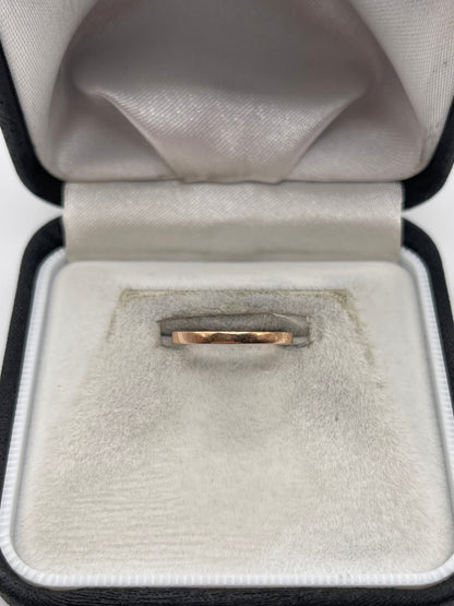 9ct rose gold band