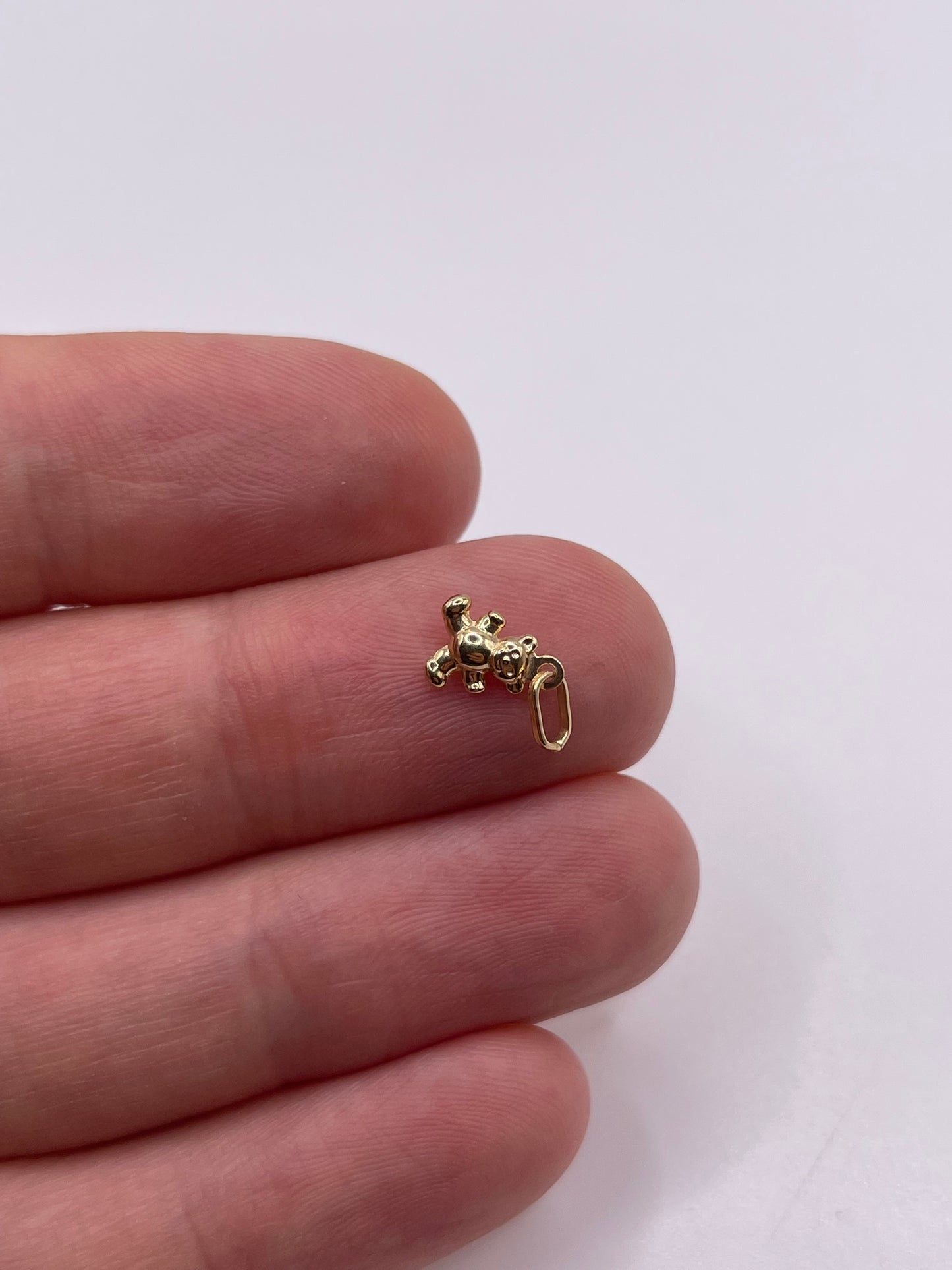 9ct gold teddy bear charm