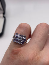 Load image into Gallery viewer, Silver tanzanite ring
