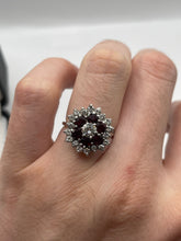 Load image into Gallery viewer, 18ct white gold ruby and diamond ring
