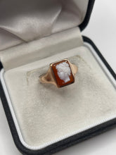 Load image into Gallery viewer, Antique 9ct gold cameo ring
