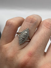 Load image into Gallery viewer, 9ct white gold diamond cluster ring
