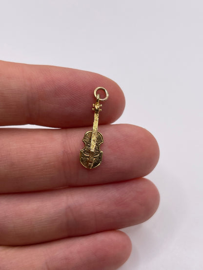 9ct gold violin charm