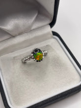 Load image into Gallery viewer, Silver anmolite ring
