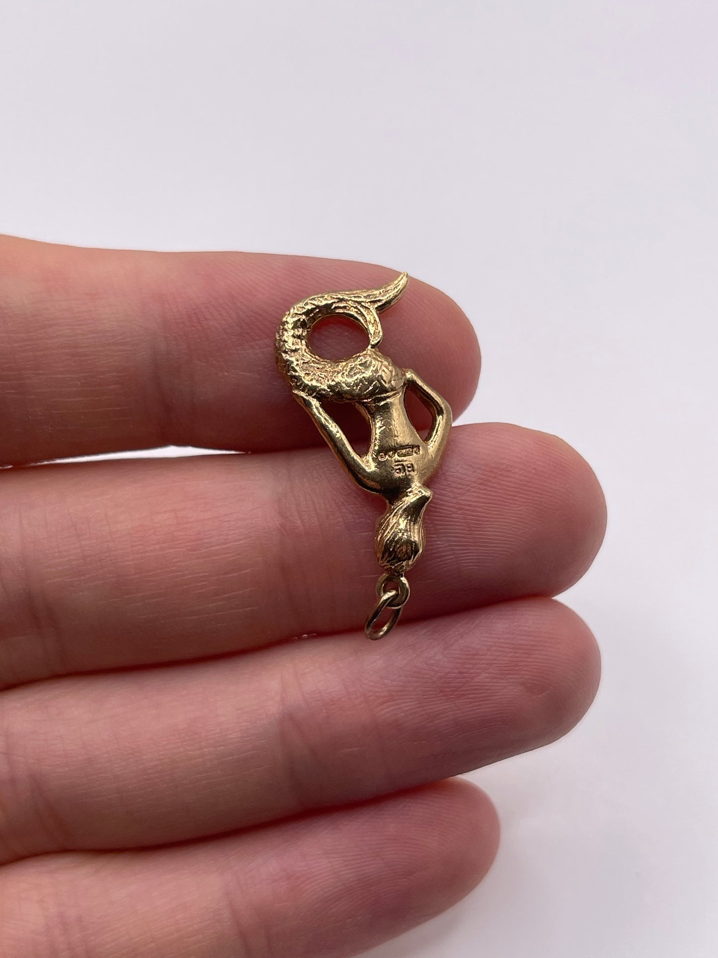 9ct gold mermaid charm
