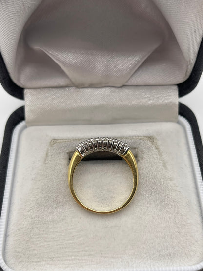 18ct gold diamond cluster ring