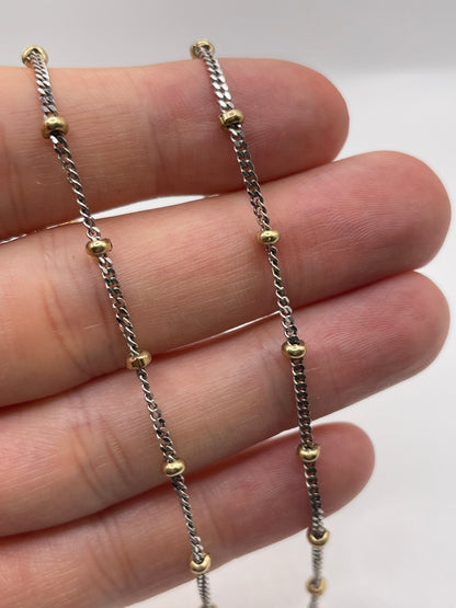 9ct two tone gold chain 197