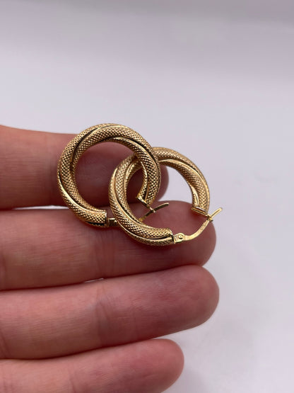 9ct gold Creole earrings