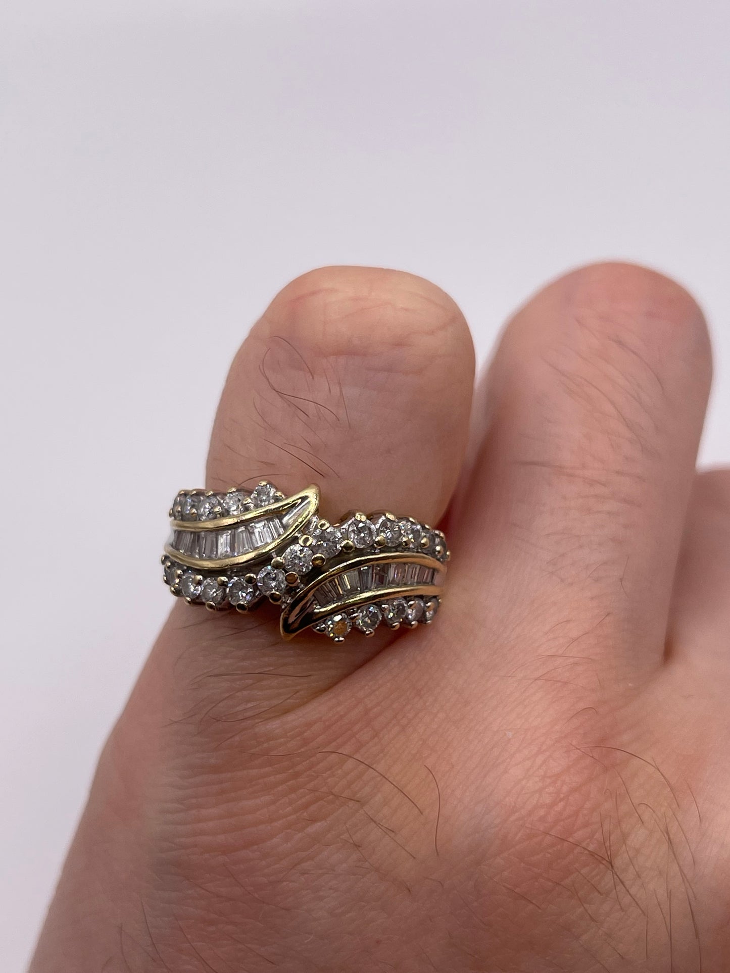 9ct gold diamond cluster ring