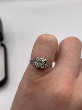 Load image into Gallery viewer, 1920’s platinum 75 point old cut diamond ring
