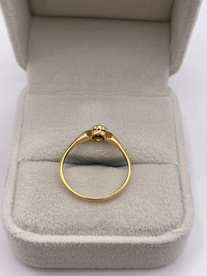 18ct gold platinum diamond ring