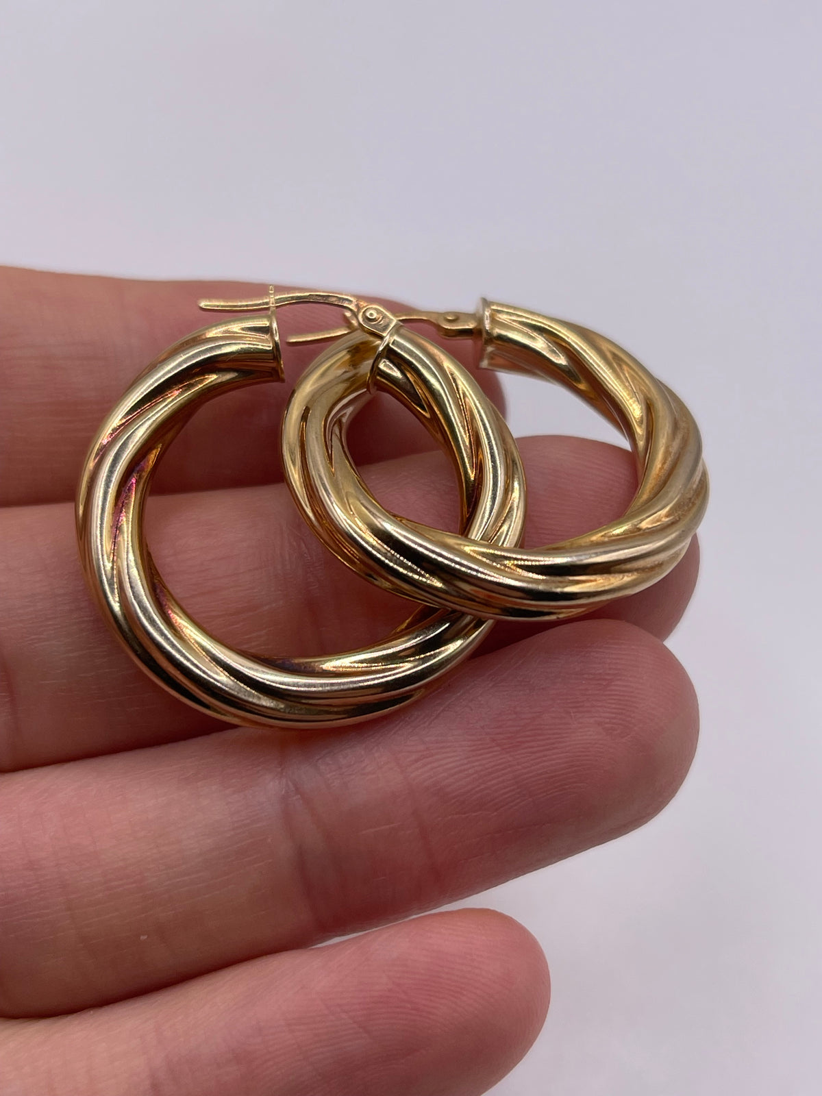 9ct gold Creole earrings