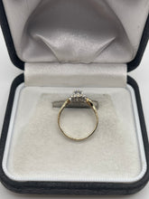 Load image into Gallery viewer, 9ct gold aquamarine and diamond ring
